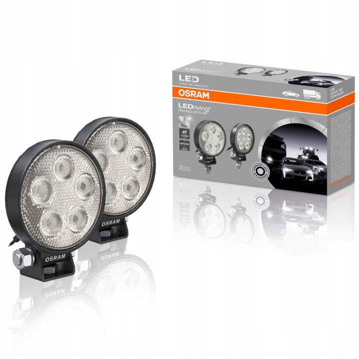 PHARE TRAVAILLÉ OSRAM LEDRIVING ROUND VX70