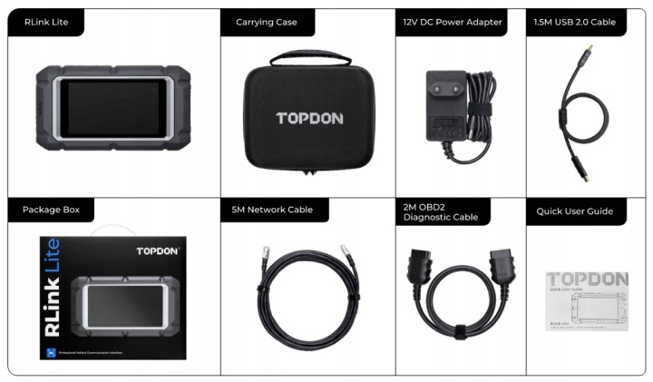 TESTEUR DIAGNOSTIC TOPDON RLINK LITE D9S D-PDU J2534 RP1210