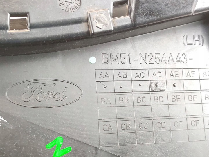FORD FOCUS III 3 MOULURE PORTES GAUCHE ARRIÈRE BM51N254A43