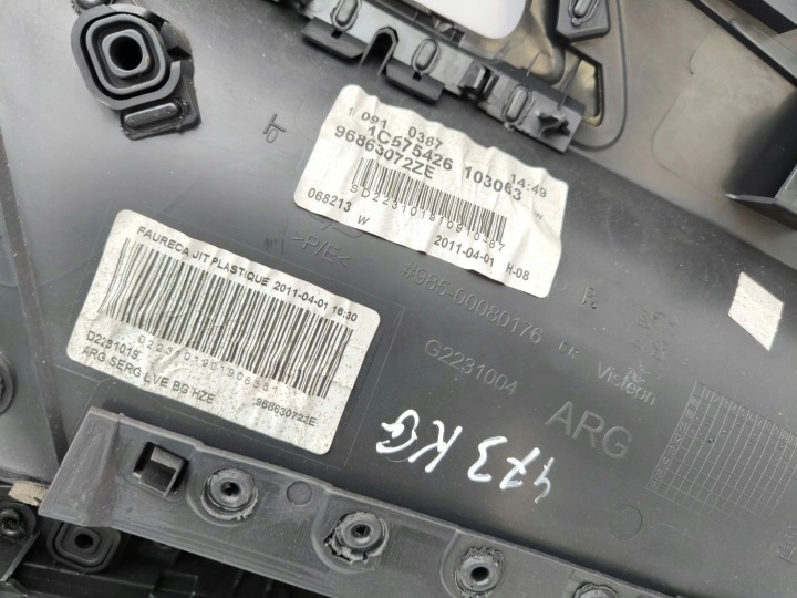 PEUGEOT 508 2011 GAUCHE CÔTÉ CARDAN BRODERIE PORTES ARRIÈRE