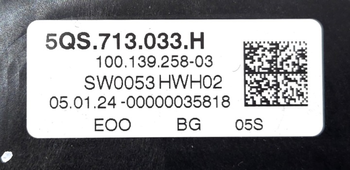 MÉCANISME DE CHANGEMENT DE VITESSES VITESSE VW TIGUAN CT 571 5QS713033H