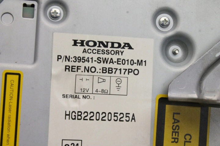 RADIO AVEC NAVIGATION HONDA CR-V II (RD_) 39541SWAE010M1 2.2L DIESEL 103KW 2008
