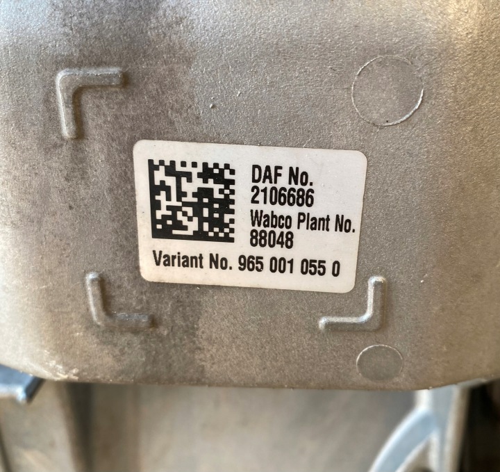SUPPORT SOUPAPE DE FREIN PRINCIPAL DAF XF 106 2106686