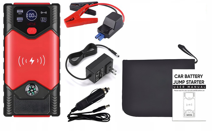 JUMP DÉMARREUR 20000MAH BOOSTER DÉMARREUR AUTOMOBILE POWER BANK 5V 800A