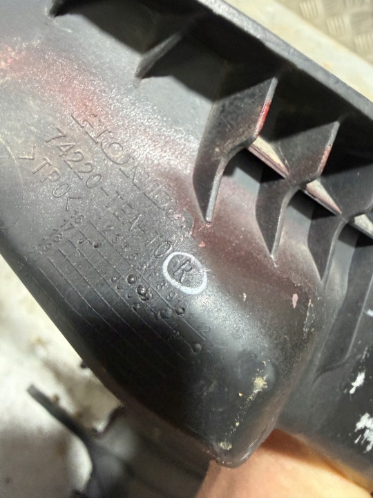 HONDA CIVIC X 17- HAYON DOUBLURE DE PASSAGE DE ROUE SUPÉRIEUR PLASTIQUE EUROPE ANGLE GAUCHE DROIT