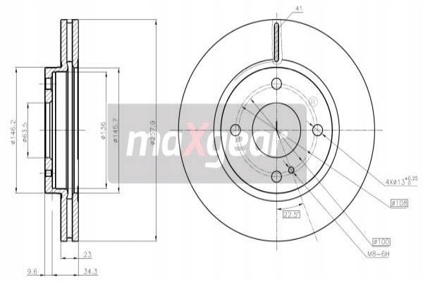 DISQUE FREIN FORD DROIT FIESTA 08-