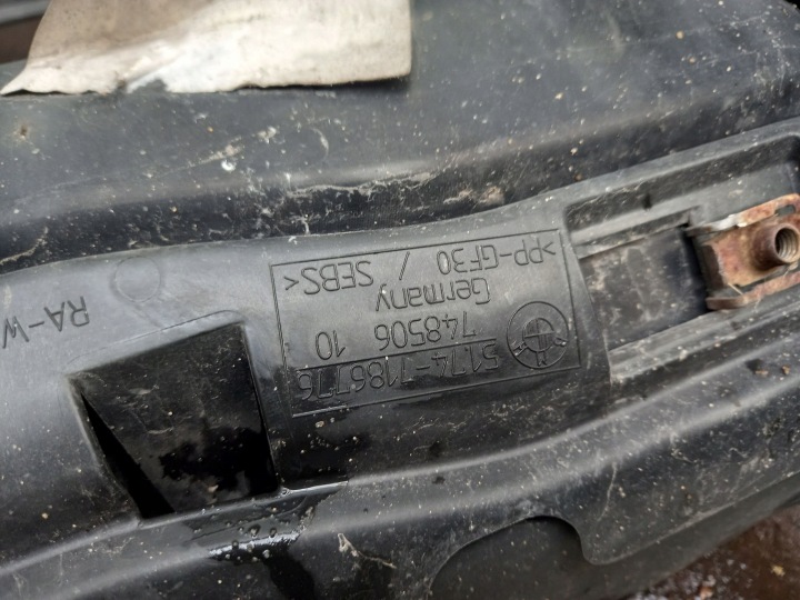 BMW E92 PANNEAU AVANT RENFORCEMENT GUIDE D'AIR JALOUSIE 7186776