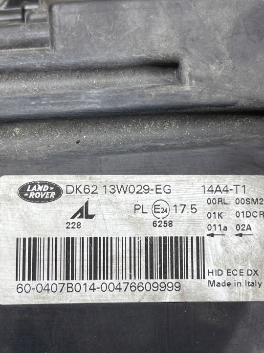 PROJECTEUR DROITE CÔTÉ LAND ROVER RANGE ROVER SPORT L494 DK6213W029EG