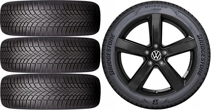 NEW WHEELS WINTER VW GOLF 8 VIII BRIDGESTONE 205/50R17*2 photo 1 - milautoparts-fr.ukrlive.com