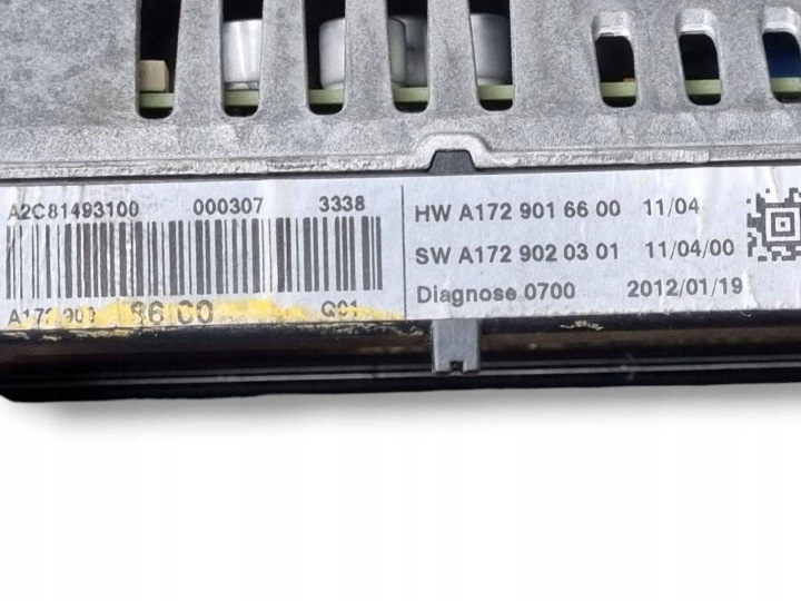 MONITEUR MERCEDES-BENZ C W204 RESTYLAGE S204 2012 A1729016600