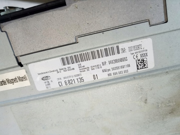 RADIO CD NAVIGATION BMW 1 F20 LIFT 6821135