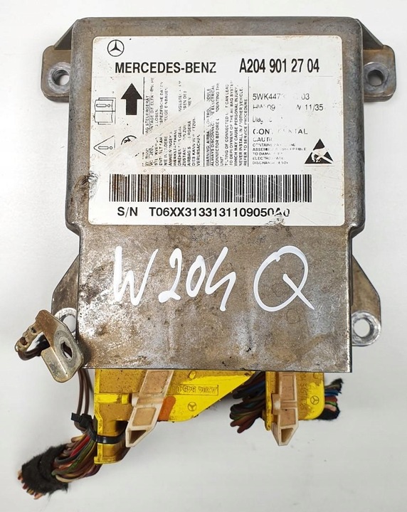 A2049012704 MÓDULO SENSOR AIRBAG MERCEDES W204 A2049012704 13023488270