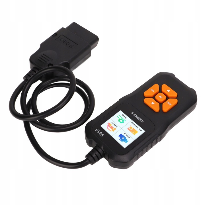 SKANER OBD2 V318 DIAGNOSTYKA USTEREK AUTOMOBILES COLORÉ ÉCRAN