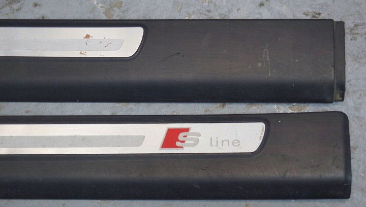 BAGUETTES REVÊTEMENTS SEUIL AUDI A6 C6 S-LINE 4F0853375E ENSEMBLE (P37)