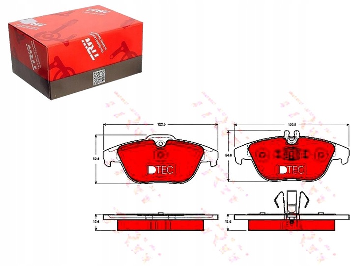 ZAPATAS DE FRENADO MERCEDES PARTE TRASERA W204 X204 07- DTEC C 