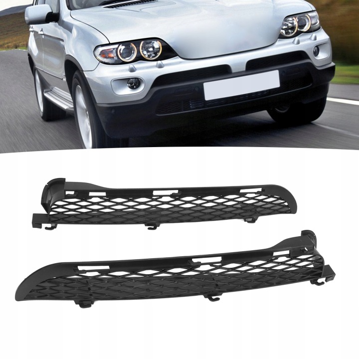 GRILLES SIATKOWEJ AVANT PARE-CHOCS GAUCHE 51117116397 DROITE 51117116398