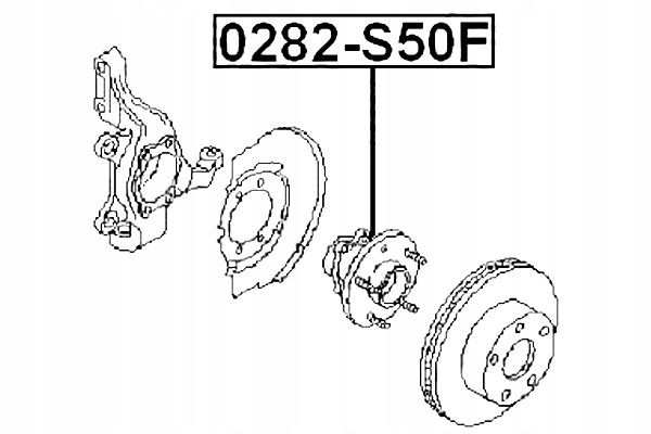 FEBEST CUBO PARTE DELANTERA NISSAN FUGA Y50 2004.10-2009.11 JP 