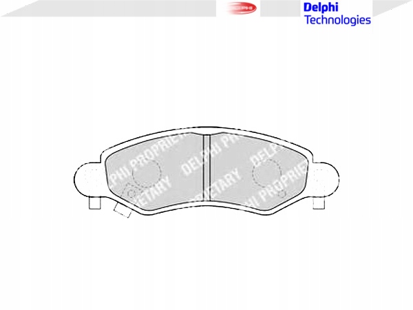 PLAQUETTES FREIN AVANT 1.0 12V,1.2 16V LP1500 DELPHI