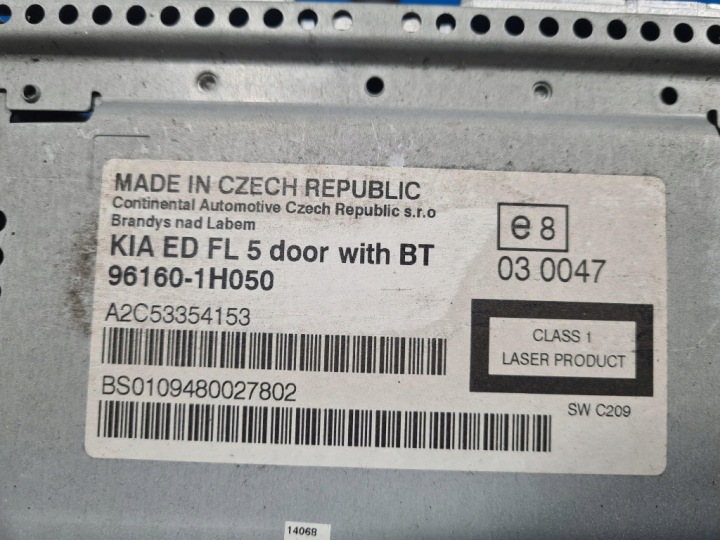 KIA CEED I LIFT RADIO 96160-1H050 WD D4EA