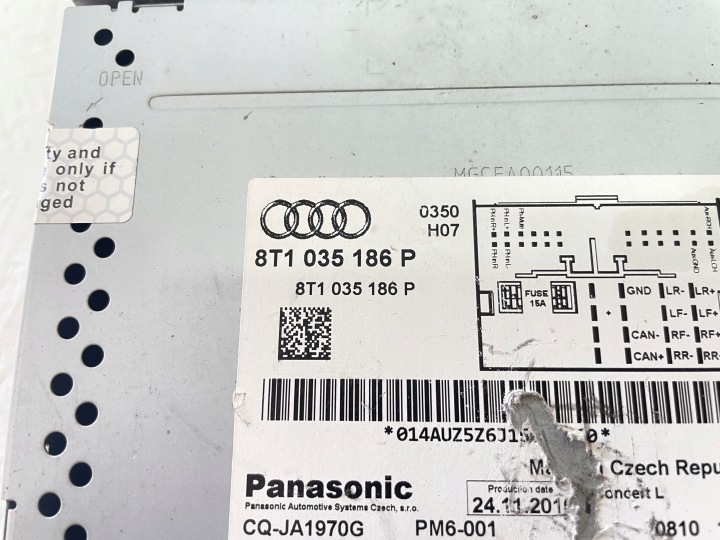RADIO AUDI Q5 8T1035186P