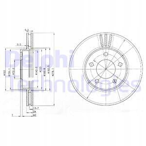 DELPHI BG3792 DISCO DE FRENADO 