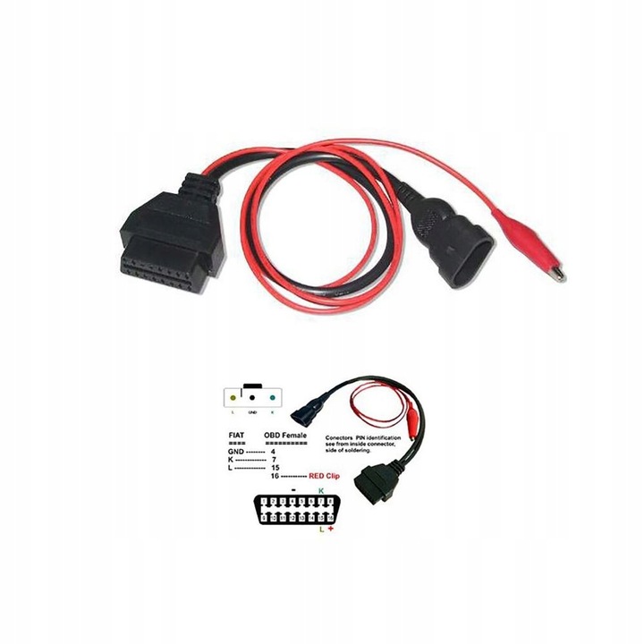 LACZE ADAPTERA CABLE DIAGNOSTYCZNY PARA ALFA LANCIA 