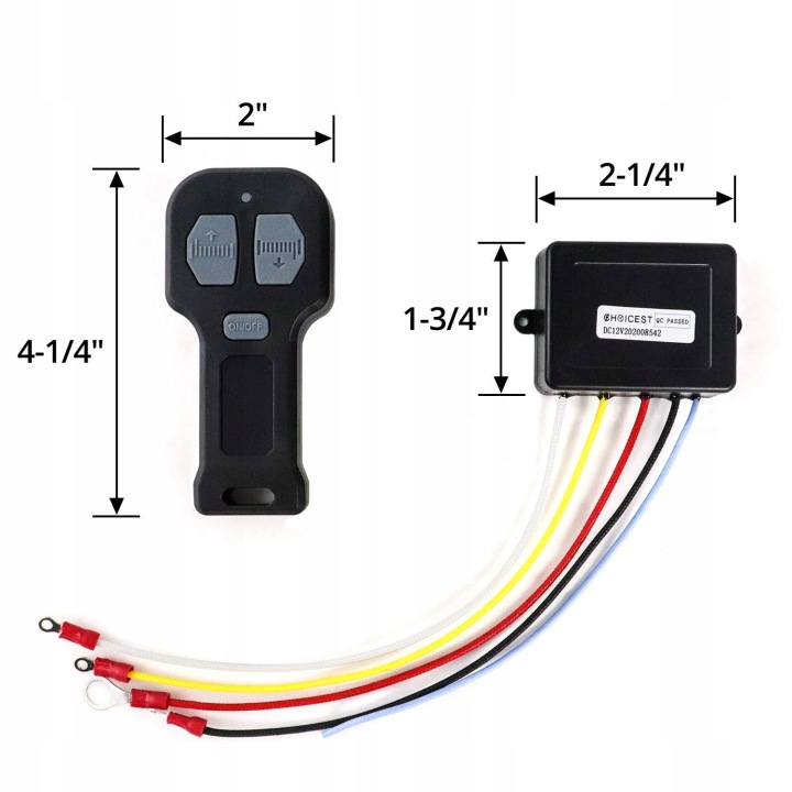 2 CV SANS FIL RADIO TÉLÉCOMMANDE CONTRÔLEUR WCIAGARKI WYCIAGARKI 12V 30M M792