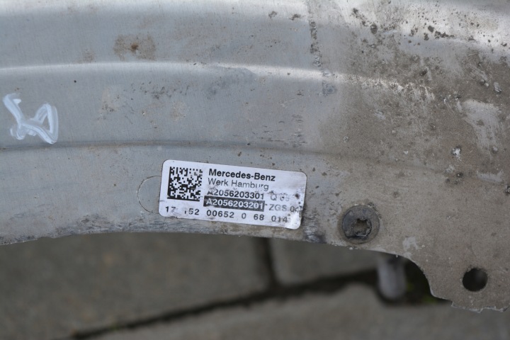 MERCEDES ESSENCE C CLASSE W205 RENFORCEMENT PANNEAU AVANT A2056203301