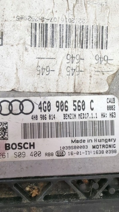 AUDI RS6 C7 2016 CONTRÔLEUR MODULE ECU