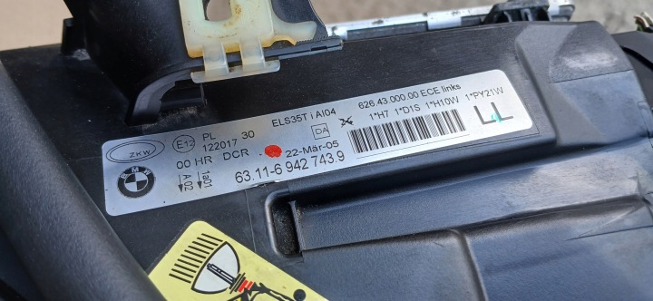 XÉNON ROTATIF BMW E90 COMPLET EUROPE GAUCHE 6942743