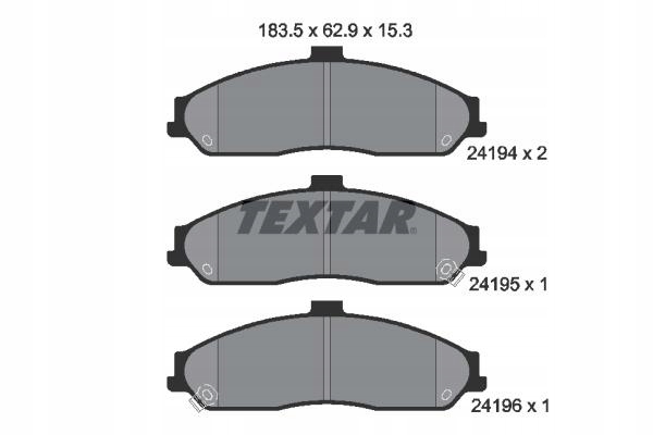 ZAPATAS DE FRENADO TEXTAR 2419401 