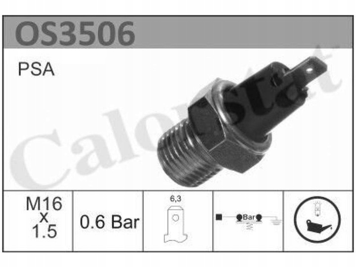 CONMUTADOR DE PRESIÓN ACEITES FORD SCORPIO I MK1 2.5 OPEL REKORD E 2.0 