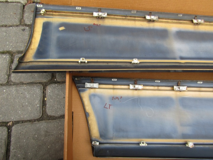5 MERCEDES W124 CHROME GAUCHE MOULURE LARGE PORTES AVANT I ARRIÈRE GAUCHE CÔTÉ