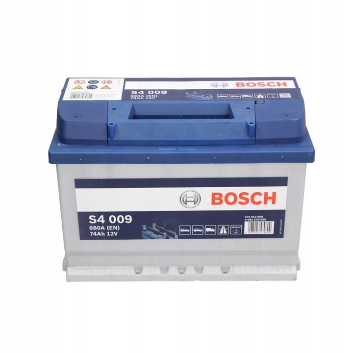 BATTERY BOSCH S4 74AH 680A L+ 