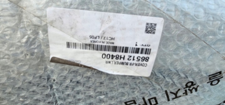 KIA STONIC 17- SPOILER DOUBLURE PARE-CHOCS AVANT AVANT 86512-H8400