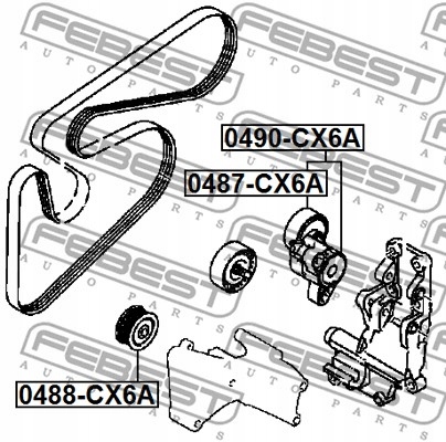 FEBEST POULIE LIBRE DE TENDEUR photo 6 - milautoparts-fr.ukrlive.com