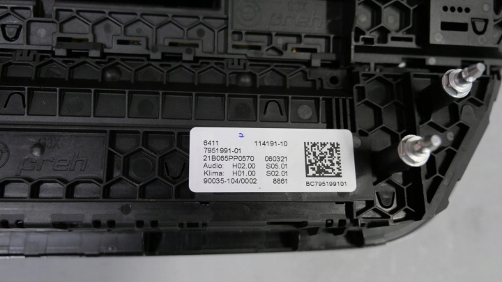 BMW X3M X4M G01 G02 PANNEAU RADIO CLIMATISATION CONDUIT D'AIR 7951991 5A481B7