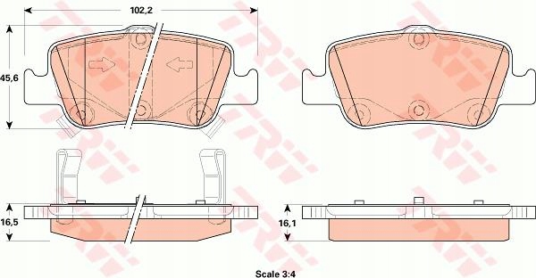 ZAPATAS HAM. TOYOTA T. AURIS 06- Z SENSOR 