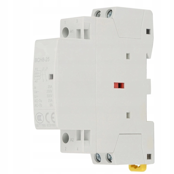 CONTACTEUR MODULOWY 2P 25A 220V/230V 50/60HZ 1NO 1NC SUR SZYNE DIN