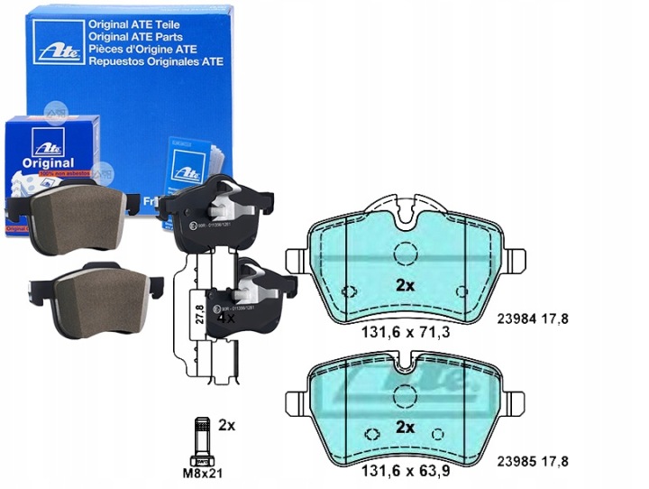 PLAQUETTES FREIN CÉRAMIQUE MINI (R50 R53) (R52)