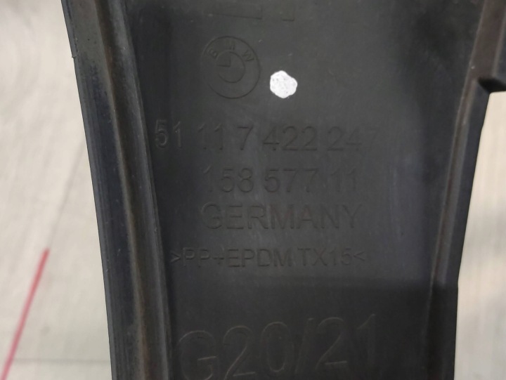 BMW 3 G20 G21 GLISSIÈRE FIXATION PARE-CHOCS GAUCHE AVANT 7422247