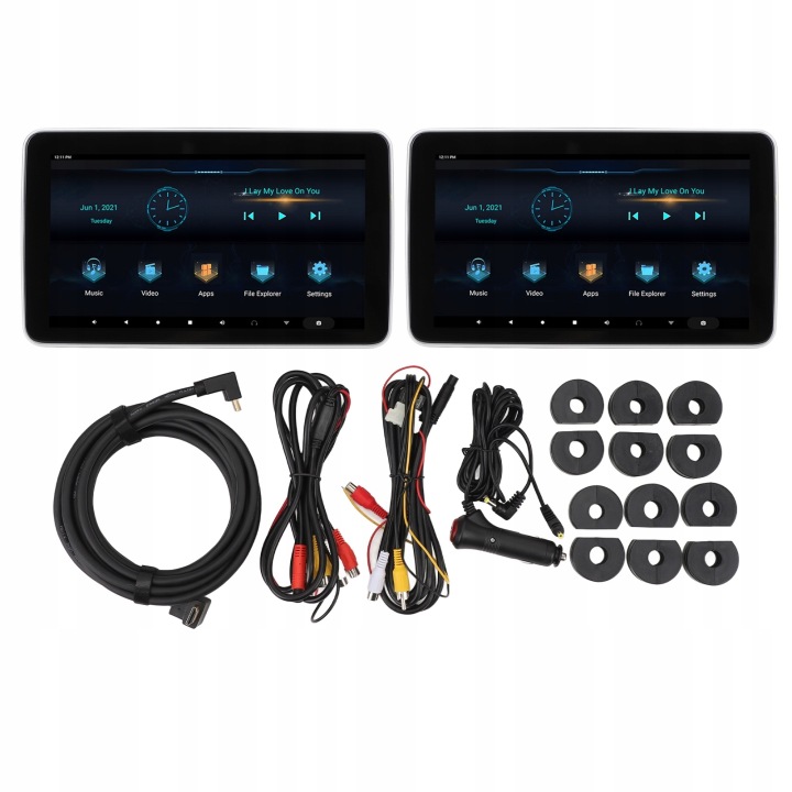 EXTÉRIEUR MONITEUR ZAGLOWKOWY ANDROID 9.0+MONITOROW MP5 2+32G 1024*600 HD