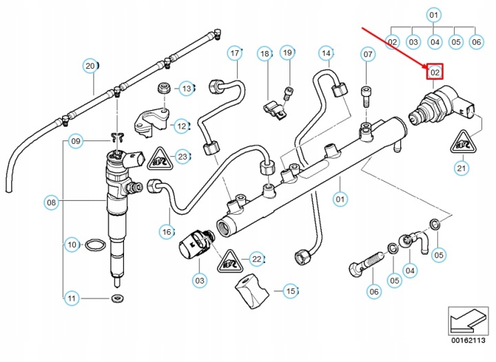 SOUPAPE RÉGLAGES PRESSION BMW 1 E87 13537805733 7805733