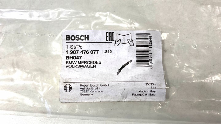 BOSCH 1 987 476 077 CABLE DE FRENADO ELÁSTICO 