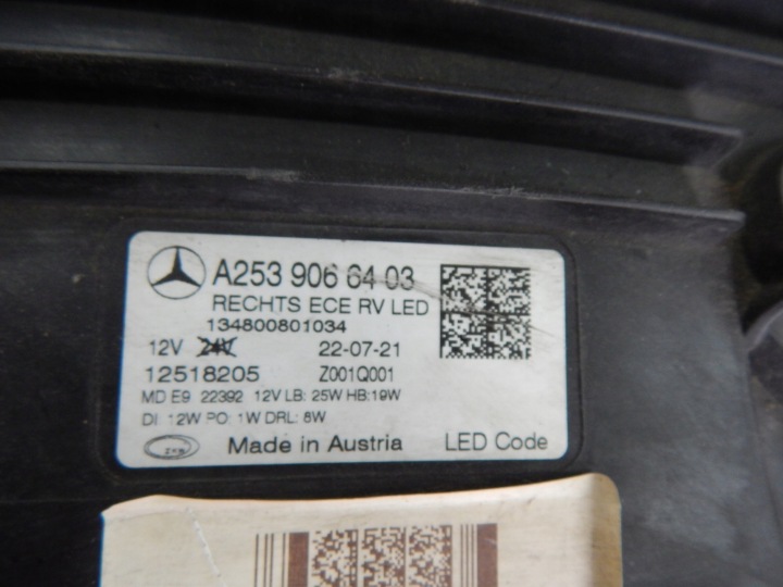 PHARE DROIT AVANT DROITE AVANT MERCEDES GLC W253 LED HIGH PERFORMANCE
