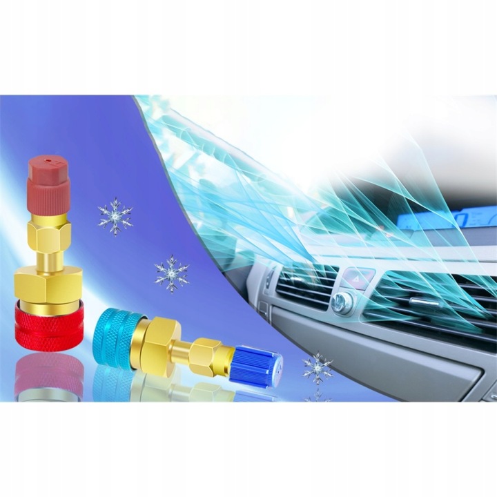 SZYBKOZLACZA CONNECTEURS CONNECTEURS VERS CLIMATISATION R1234YF ADAPTATEURS R1234A 3CCC