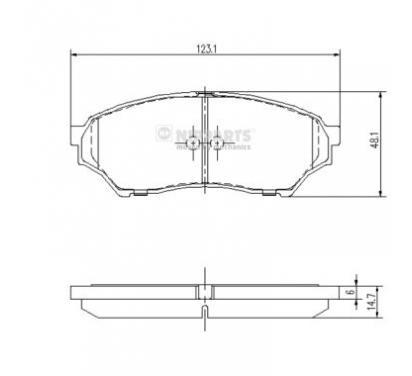 NIPPARTS SABOTS DE FREIN DE FREIN MITSUBISHI PAJERO PININ photo 2 - milautoparts-fr.ukrlive.com