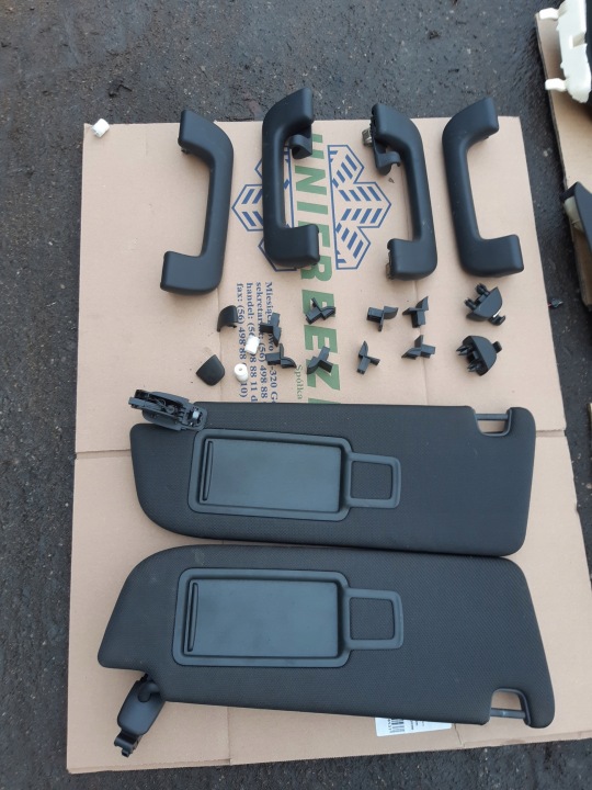 AUDI A7 4G SLINE S-LINE NOIRE PAVILLON COLONNES ENSEMBLE 4G8867506