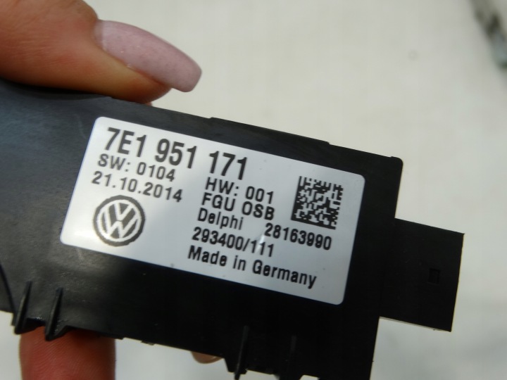 CAPTEUR MODULE MOUVEMENTS ALARME VW TRANSPORTER T5 LIFT 7E1951171