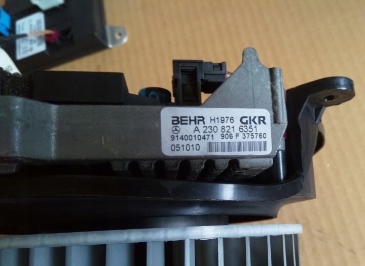 MERCEDES W211 PETIT MOTEUR RÉCHAUFFEURS OU VENTILATEUR RHÉOSTAT RÉSISTANCE BEHR